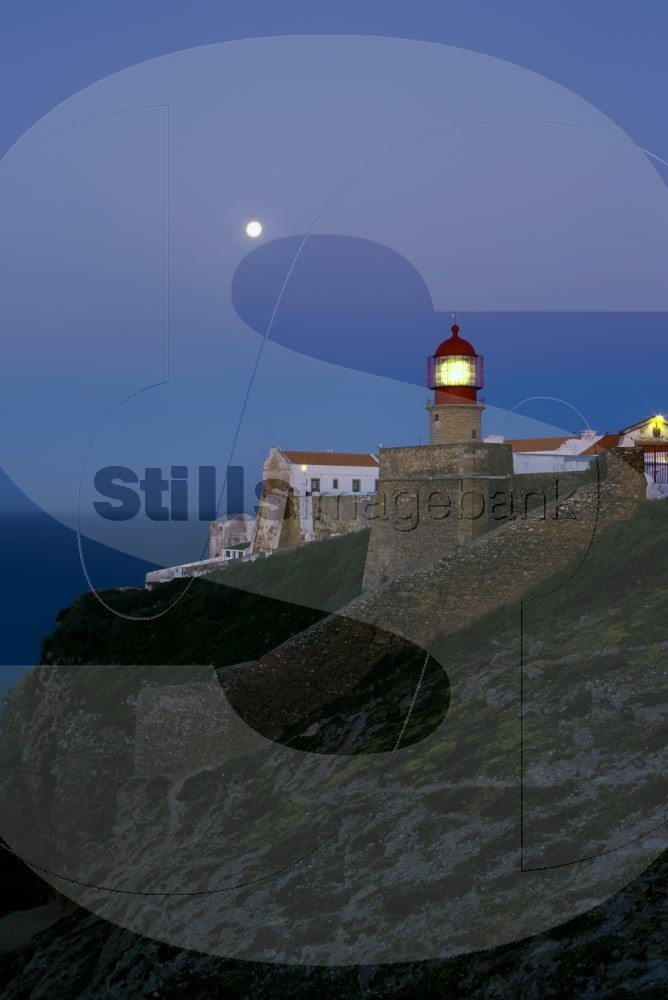 Saint Vincent's Cape Lighthouse at night