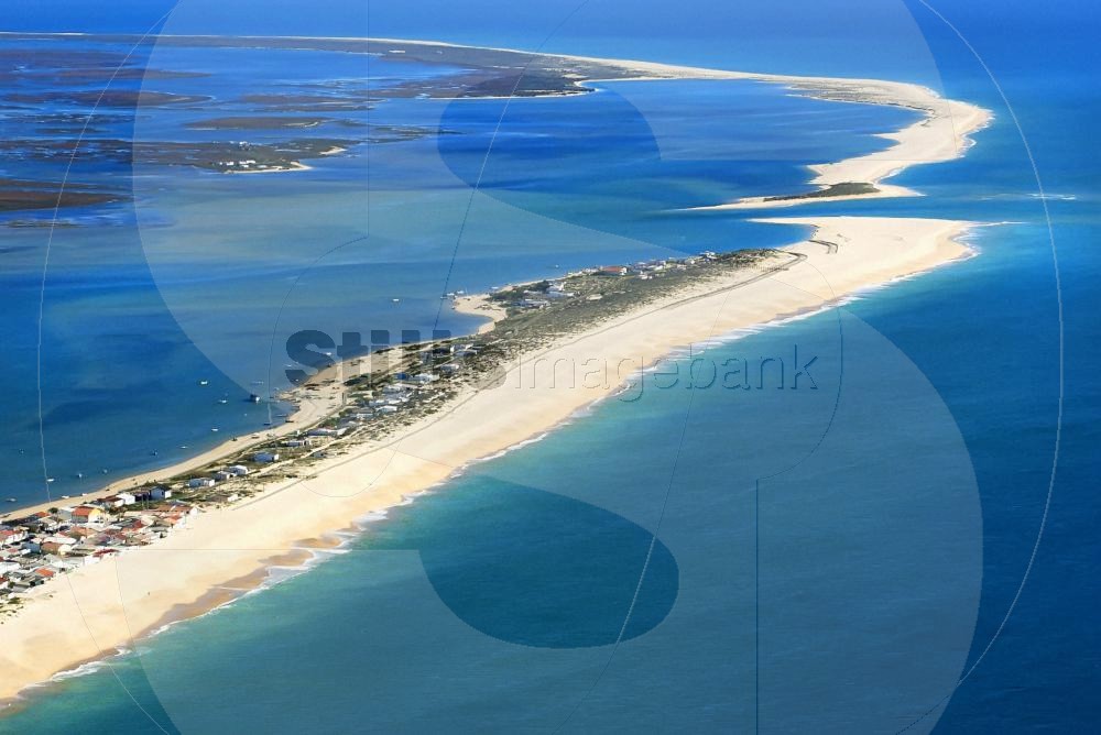Aereal view of Faro's Island and