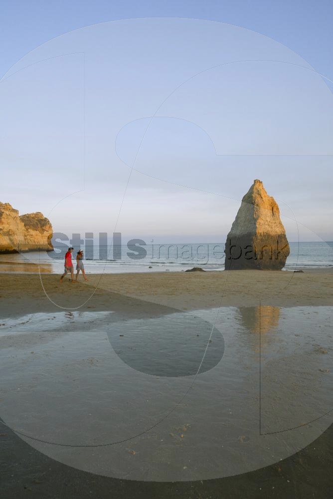 Walk at the Alvor beach