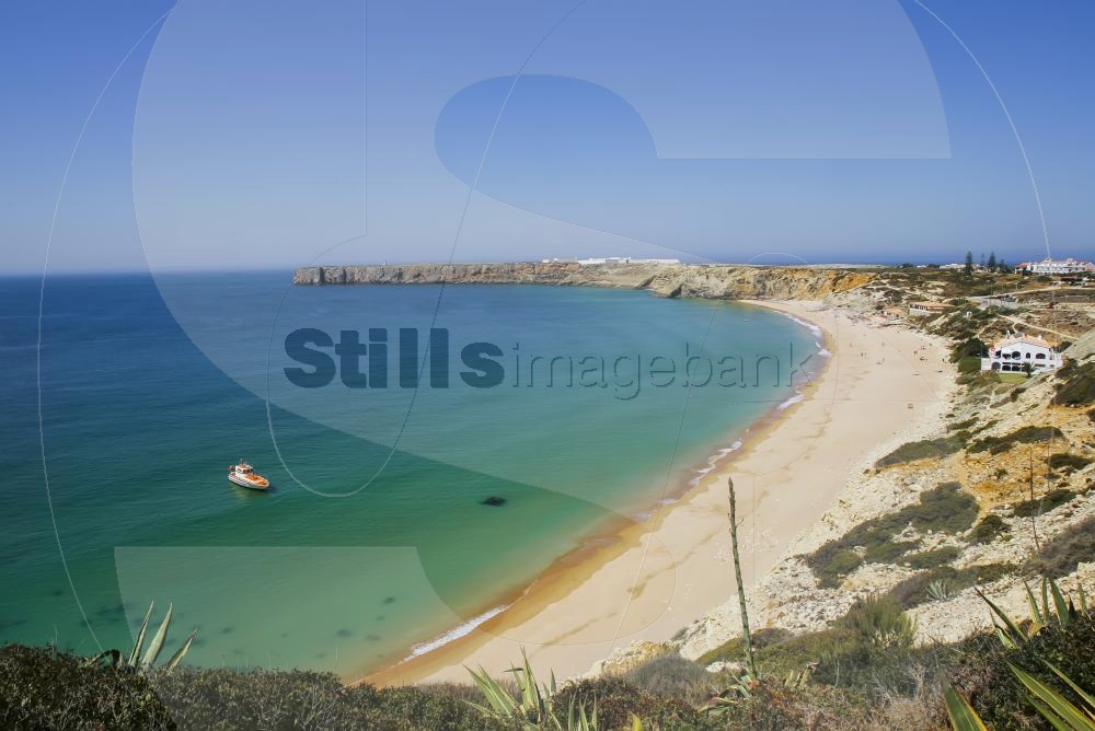 View to Mareta's beach with fortress in background