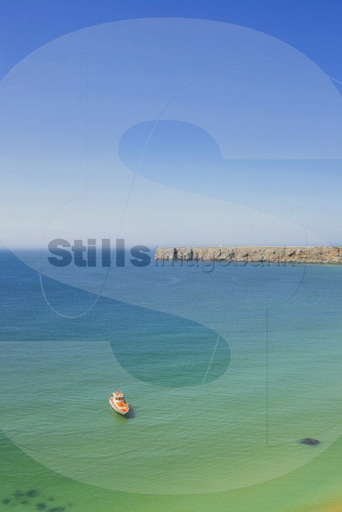 Boat at Sagres shore