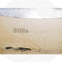 Footprint on sand