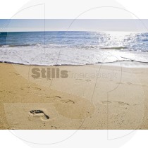 Footprint on sand