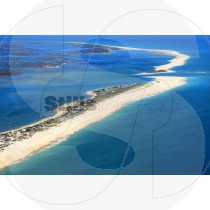 Aereal view of Faro's Island and