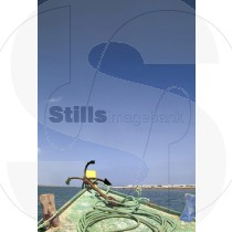Detail of the prow of a small boat at Ria Formosa