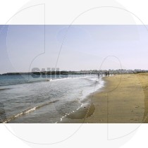 Meia Praia Beach and view to Lagos city
