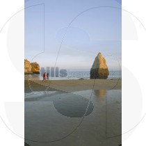 Walk at the Alvor beach