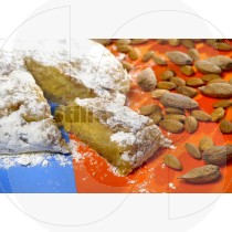 Slice of Almond Cake