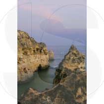 Cliffs of Alvor at sunset