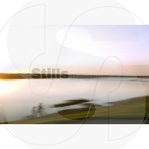 Bike ride at sunset
