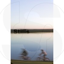 Bike ride at sunset
