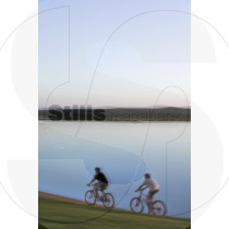 Bike ride at sunset